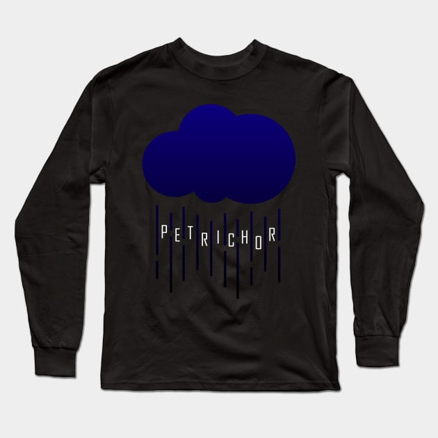 Petrichor Rain Cloud Long Sleeve T-Shirt by Talesbybob